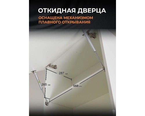 Подвесной шкаф Orange Смайл 60 SM-60SR2 Белый