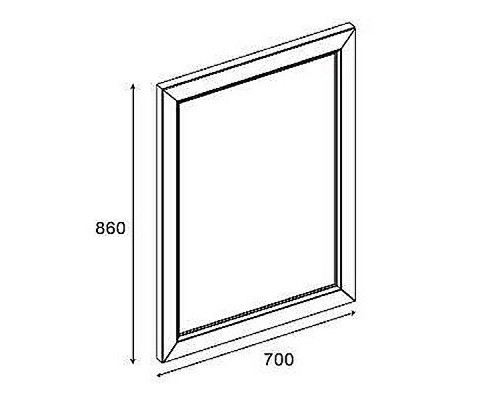 Зеркало Roca America Evolution W 70 ZRU9302957 Дуб светлый