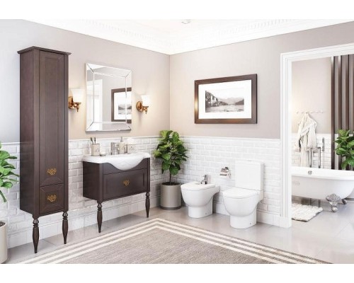 Шкаф пенал Roca America Evolution L 40 ZRU9302946 L Дуб темный шоколад