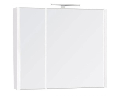 Зеркальный шкаф Roca Etna 80 857304806 с подсветкой Белый глянец