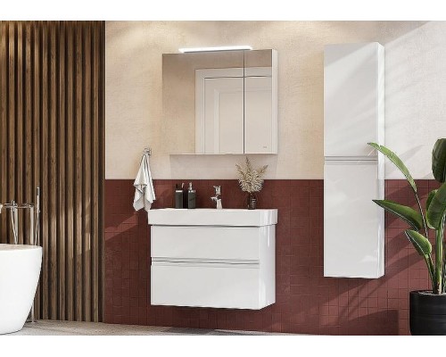 Зеркальный шкаф Roca Oleta 80 A857647806 с подсветкой Белый глянец