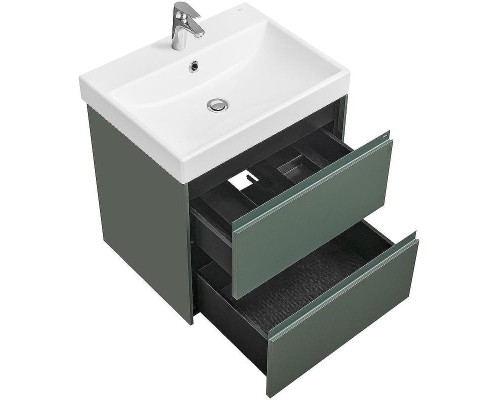 Тумба под раковину Roca Ona 60 A857613513 подвесная Зеленая матовая