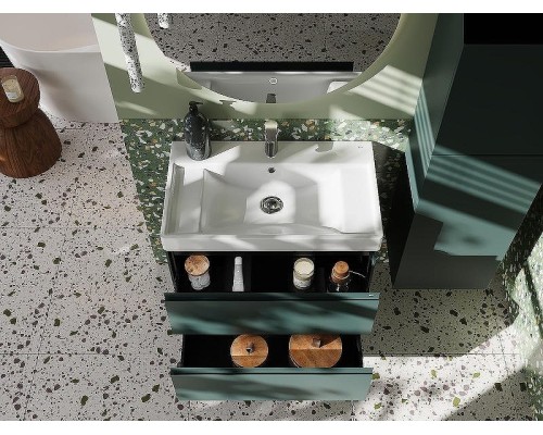 Тумба под раковину Roca Ona 80 A857630513 подвесная Зеленая матовая