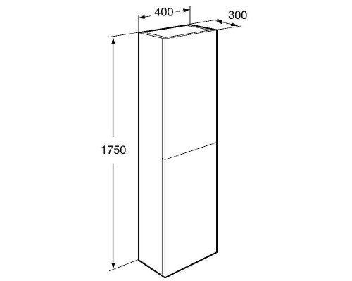 Шкаф пенал Roca Ona 40 A857635513 подвесной Зеленый матовый