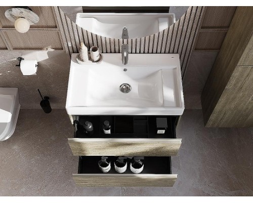 Тумба под раковину Roca Ona 80 A857630511 подвесная Темный вяз