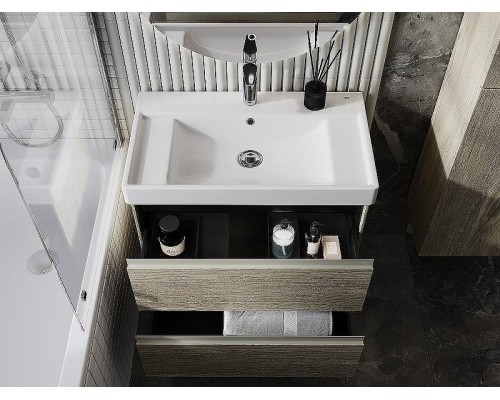 Тумба под раковину Roca Ona 80 A857630512 подвесная Светлый дуб