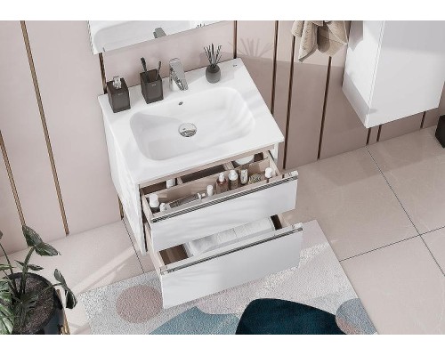 Тумба под раковину Roca The Gap 60 857550806 подвесная Белая глянцевая