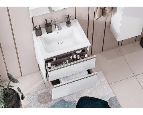 Тумба под раковину Roca The Gap 60 857550806 подвесная Белая глянцевая