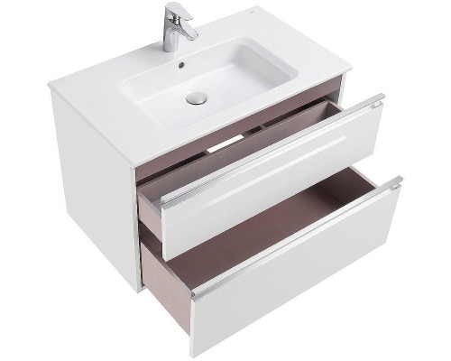 Тумба под раковину Roca The Gap 80 A857399806 подвесная Белый глянец