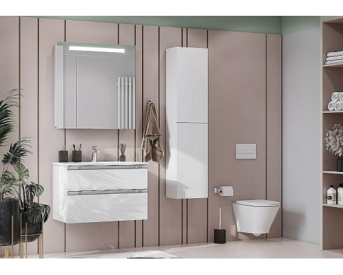 Тумба под раковину Roca The Gap 80 A857399806 подвесная Белый глянец