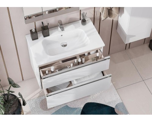 Тумба под раковину Roca The Gap 80 A857399806 подвесная Белый глянец