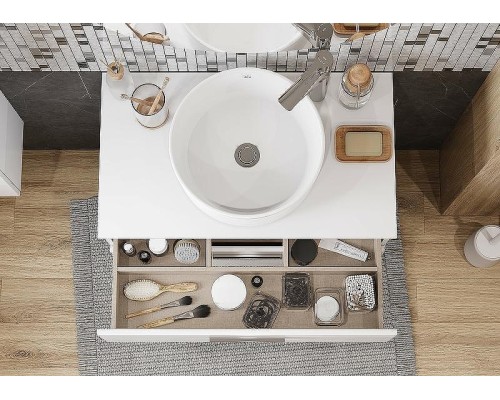 Тумба под раковину Roca Victoria 80 A857470806 подвесная Белый глянец