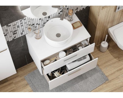 Тумба под раковину Roca Victoria 80 A857470806 подвесная Белый глянец