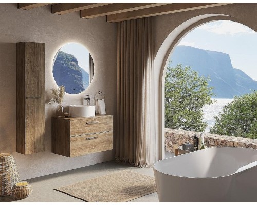 Тумба под раковину Roca Victoria 80 A857470517 подвесная Орех