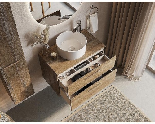 Тумба под раковину Roca Victoria 80 A857470517 подвесная Орех