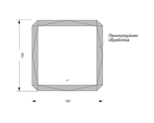 Зеркало Sanita Luxe Line 75 LIN75SLMRKCS0010 с подсветкой с сенсорным выключателем