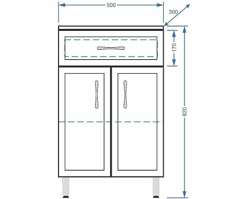 Комод Stella Polar Концепт 50 SP-00000153 Белый