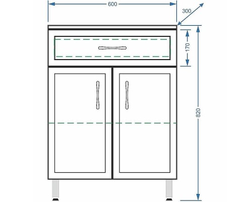 Комод Stella Polar Концепт 60 SP-00000154 Белый