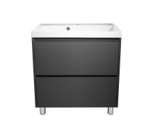 Тумба под раковину Stella Polar Борнео 80 SP-00001329 цвет Графит матовый