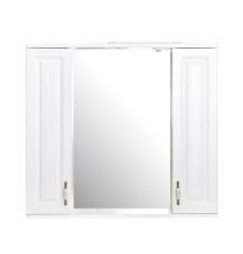 Зеркало со шкафом Stella Polar Кармела 85 SP-00001143 с подсветкой цвет Ольха белая
