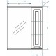 Зеркало со шкафом Stella Polar Кармела 65 SP-00000184 Ольха белая