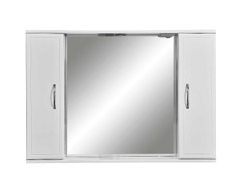 Зеркало со шкафом Stella Polar Концепт 100 SP-00000135 с подсветкой Белое