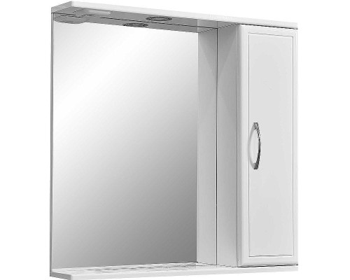 Зеркало со шкафом Stella Polar Концепт 70/С R SP-00000127 с подсветкой Белое