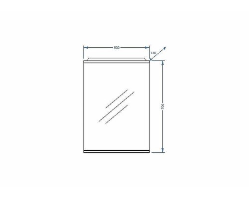 Зеркало Stella Polar Концепт Ильза 50/С SP-00000220 с подсветкой Белое