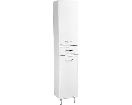 Шкаф пенал Stella Polar Концепт 36 SP-00000146 с бельевой корзиной Белый