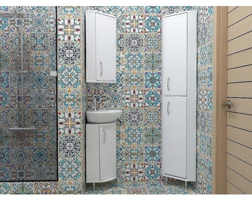 Шкаф пенал Stella Polar Концепт 30 SP-00000147 угловой Белый