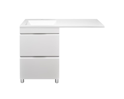 Тумба под раковину Stella Polar Памелла 120 SP-00000751 цвет Белый глянцевый