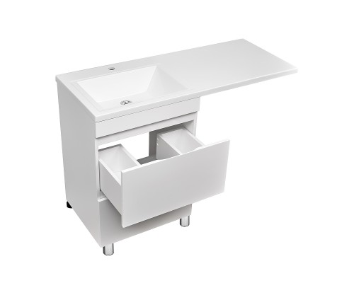 Тумба под раковину Stella Polar Памелла 120 SP-00000751 цвет Белый глянцевый