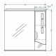 Зеркало со шкафом Stella Polar Сильва 80/С SP-00000206 с подсветкой Белое