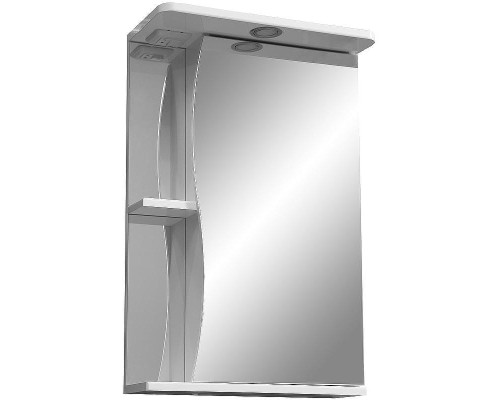 Зеркальный шкаф Stella Polar Волна Верея 50 SP-00000032 с подсветкой Белый