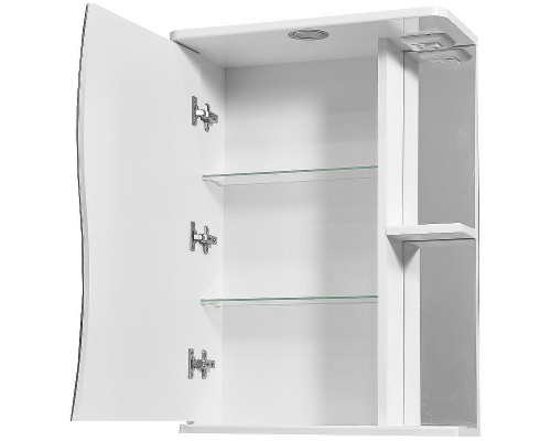 Зеркальный шкаф Stella Polar Волна Верея 55 SP-00000040 с подсветкой Белый