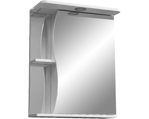 Зеркальный шкаф Stella Polar Волна Верея 60 SP-00000048 с подсветкой Белый