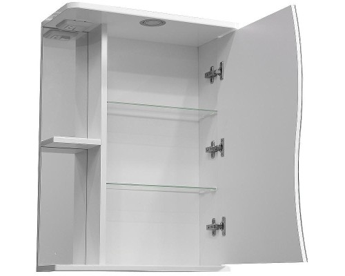 Зеркальный шкаф Stella Polar Волна Верея 60 SP-00000048 с подсветкой Белый