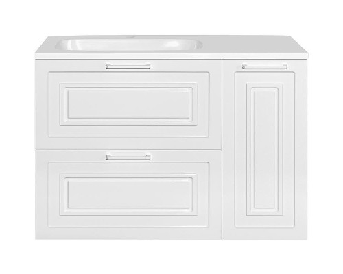 Тумба под раковину Style Line Альба 90 L Люкс Plus ЛС-000010052 Белая