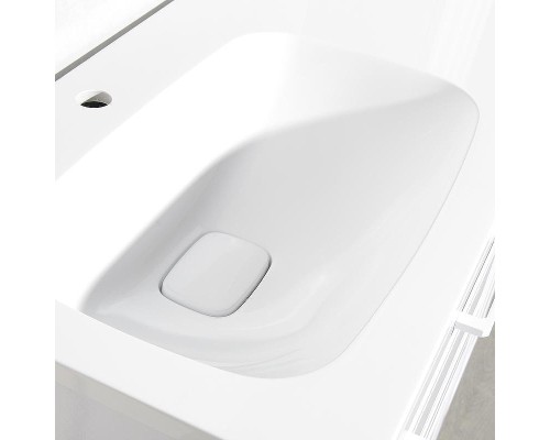 Тумба под раковину Style Line Альба 90 L Люкс Plus ЛС-000010052 Белая