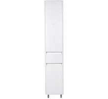 Шкаф пенал Style Line Атлантика 35 L Люкс Plus СС-00002257 с бельевой корзиной Белый матовый антискрейтч