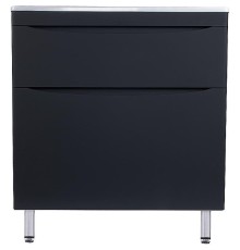 Тумба под раковину Style Line Бергамо 80 СС-00002313 Черная антискрейч