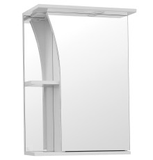 Зеркальный шкаф Style Line Эко стандарт Виола 50 С с подсветкой Белый глянец