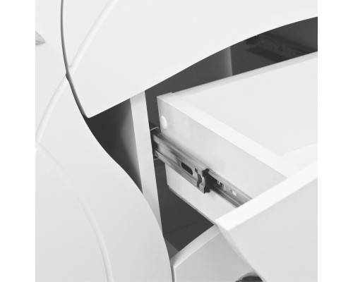 Комод Style Line Эко Стандарт ТН 60 с бельевой корзиной Белый глянец