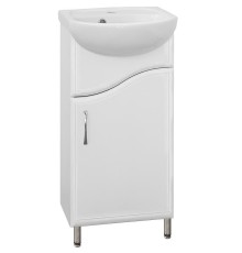 Тумба под раковину Style Line Эко Волна 2 Уют 45 Белый глянец