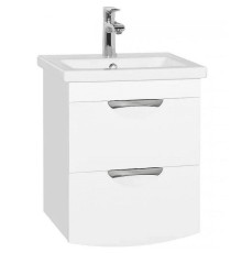 Тумба под раковину Style Line Жасмин 2 50 Люкс Plus ЛС-000010039 подвесная Белый глянец