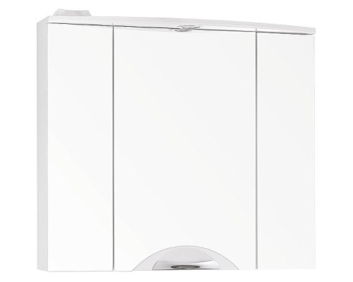Зеркальный шкаф Style Line Жасмин 2 80 С Люкс ЛС-000010036 с подсветкой Белый глянец