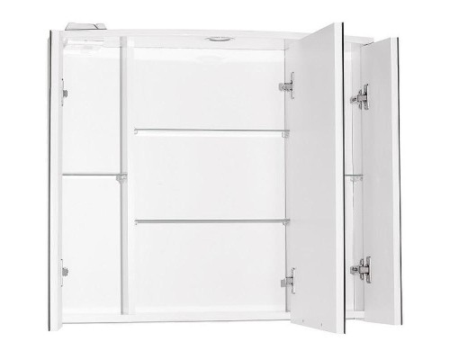 Зеркальный шкаф Style Line Жасмин 2 80 С Люкс ЛС-000010036 с подсветкой Белый глянец