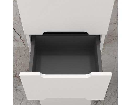 Шкаф пенал Style Line Матис 36 ЛС-00002447 цвет Белый матовый