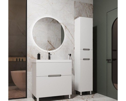 Шкаф пенал Style Line Матис 36 ЛС-00002447 цвет Белый матовый