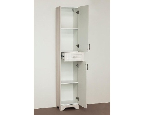 Шкаф пенал Style Line Олеандр 2 Люкс 36 ЛС-00000290 Рельеф пастель